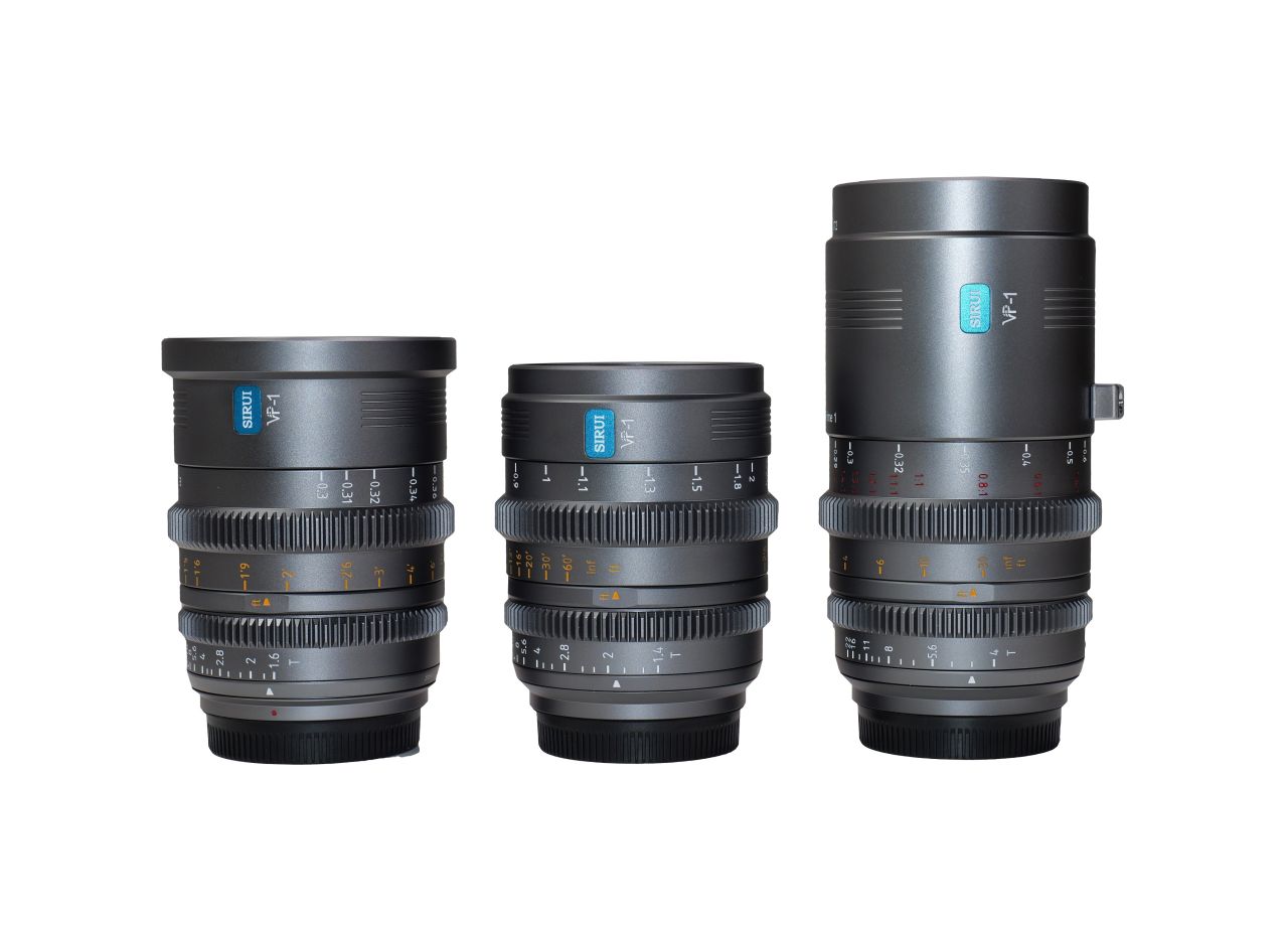 SIRUI VP-1-3DS-G Vision Prime 15/75/150mm T1.6/T1.4/T4 Full-Frame Cine objektív szett – szürke SIRUI VP-1-3DS-G Vision Prime 15/75/150mm T1.6/T1.4/T4 Full-Frame Cine objektív szett – szürke